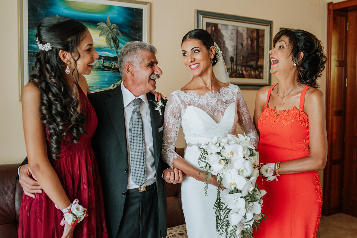 la famiglia della sposa