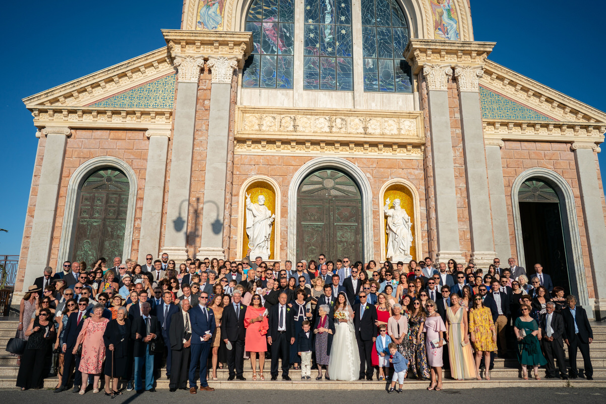 foto di gruppo di famiglia santuario del tindari